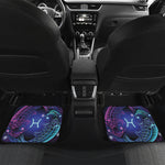 Dark Pisces Zodiac Sign Print Front and Back Car Floor Mats