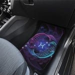 Dark Pisces Zodiac Sign Print Front and Back Car Floor Mats