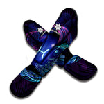 Dark Pisces Zodiac Sign Print Muay Thai Shin Guard