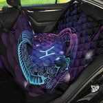Dark Pisces Zodiac Sign Print Pet Car Back Seat Cover