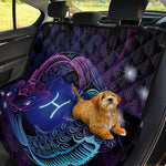 Dark Pisces Zodiac Sign Print Pet Car Back Seat Cover