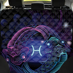 Dark Pisces Zodiac Sign Print Pet Car Back Seat Cover