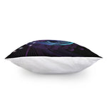 Dark Pisces Zodiac Sign Print Pillow Cover