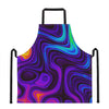 Dark Psychedelic Trippy Print Apron