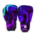 Dark Psychedelic Trippy Print Boxing Gloves