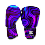 Dark Psychedelic Trippy Print Boxing Gloves