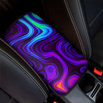 Dark Psychedelic Trippy Print Car Center Console Cover