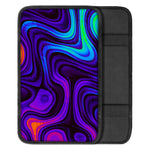 Dark Psychedelic Trippy Print Car Center Console Cover