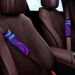 Dark Psychedelic Trippy Print Car Seat Belt Covers