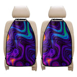 Dark Psychedelic Trippy Print Car Seat Organizers