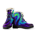 Dark Psychedelic Trippy Print Comfy Boots GearFrost