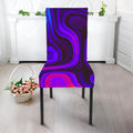 Dark Psychedelic Trippy Print Dining Chair Slipcover