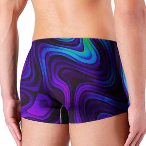 Dark Psychedelic Trippy Print Men's Boxer Briefs