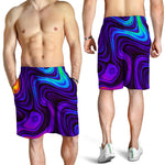 Dark Psychedelic Trippy Print Men's Shorts