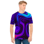 Dark Psychedelic Trippy Print Men's T-Shirt