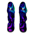 Dark Psychedelic Trippy Print Muay Thai Shin Guards
