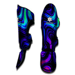 Dark Psychedelic Trippy Print Muay Thai Shin Guard