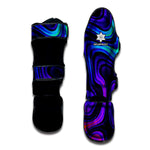 Dark Psychedelic Trippy Print Muay Thai Shin Guard
