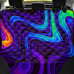 Dark Psychedelic Trippy Print Pet Car Back Seat Cover