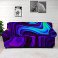 Dark Psychedelic Trippy Print Sofa Cover