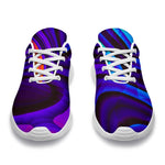 Dark Psychedelic Trippy Print Sport Shoes GearFrost