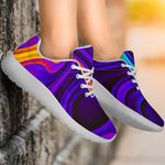 Dark Psychedelic Trippy Print Sport Shoes GearFrost