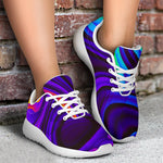 Dark Psychedelic Trippy Print Sport Shoes GearFrost