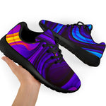 Dark Psychedelic Trippy Print Sport Shoes GearFrost