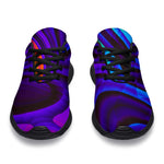 Dark Psychedelic Trippy Print Sport Shoes GearFrost
