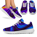 Dark Psychedelic Trippy Print Sport Shoes GearFrost
