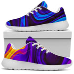 Dark Psychedelic Trippy Print Sport Shoes GearFrost