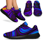 Dark Psychedelic Trippy Print Sport Shoes GearFrost