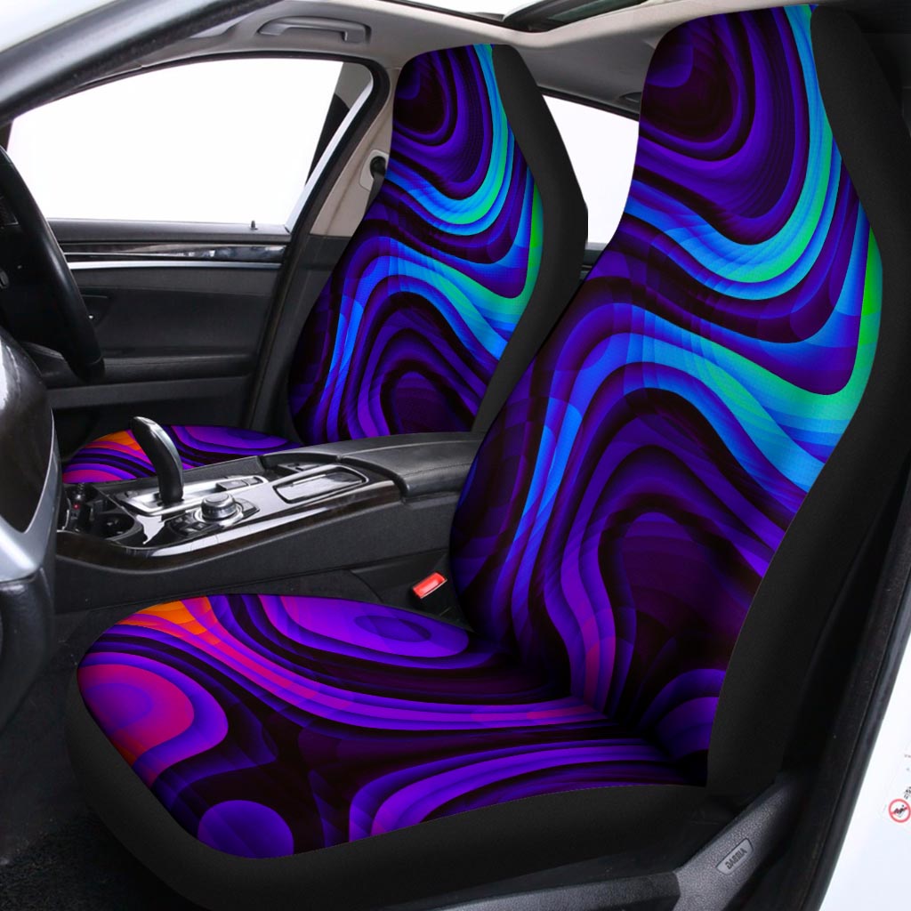 Dark Psychedelic Trippy Print Universal Fit Car Seat Covers
