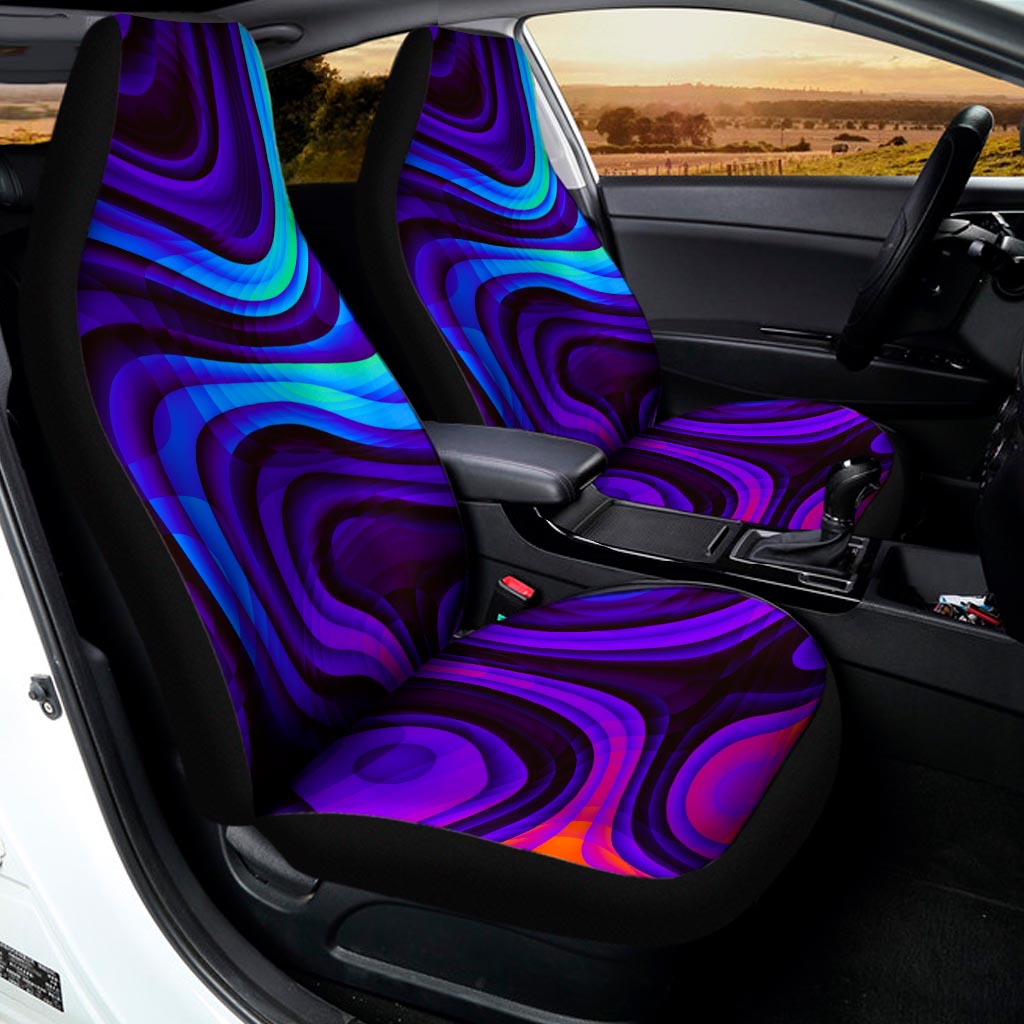Dark Psychedelic Trippy Print Universal Fit Car Seat Covers