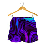 Dark Psychedelic Trippy Print Women's Shorts