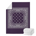 Dark Purple Bandana Blanket