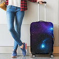 Dark Purple Blue Galaxy Space Print Luggage Cover