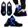 Dark Purple Blue Galaxy Space Print Men's Sneakers GearFrost