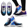 Dark Purple Blue Galaxy Space Print Women's Sneakers GearFrost