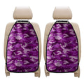 Dark Purple Camouflage Print Car Seat Organizers