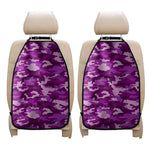 Dark Purple Camouflage Print Car Seat Organizers