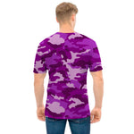 Dark Purple Camouflage Print Men's T-Shirt