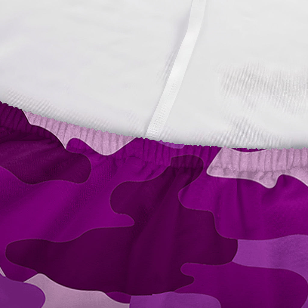 Dark Purple Camouflage Print Sofa Cover