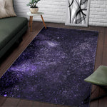 Dark Purple Cosmos Galaxy Space Print Area Rug GearFrost