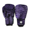 Dark Purple Cosmos Galaxy Space Print Boxing Gloves