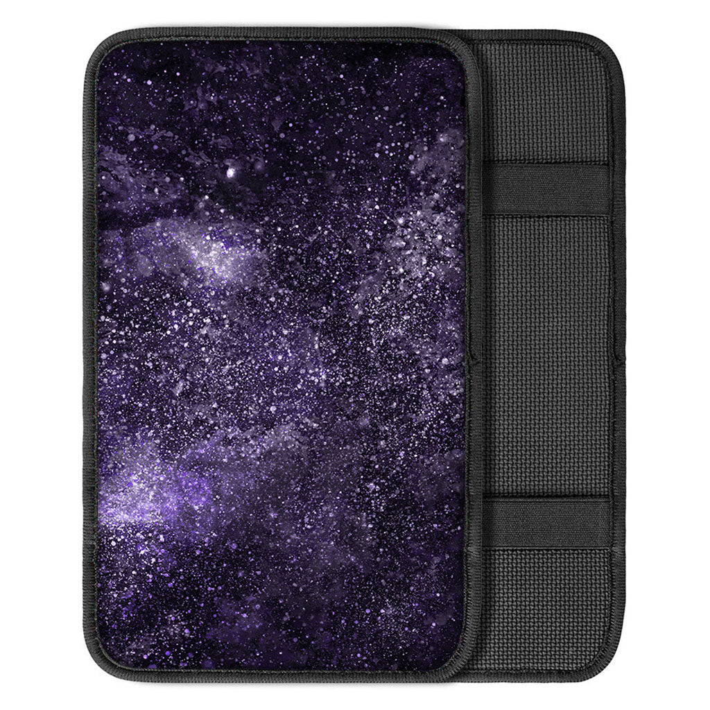 Dark Purple Cosmos Galaxy Space Print Car Center Console Cover