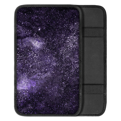 Dark Purple Cosmos Galaxy Space Print Car Center Console Cover