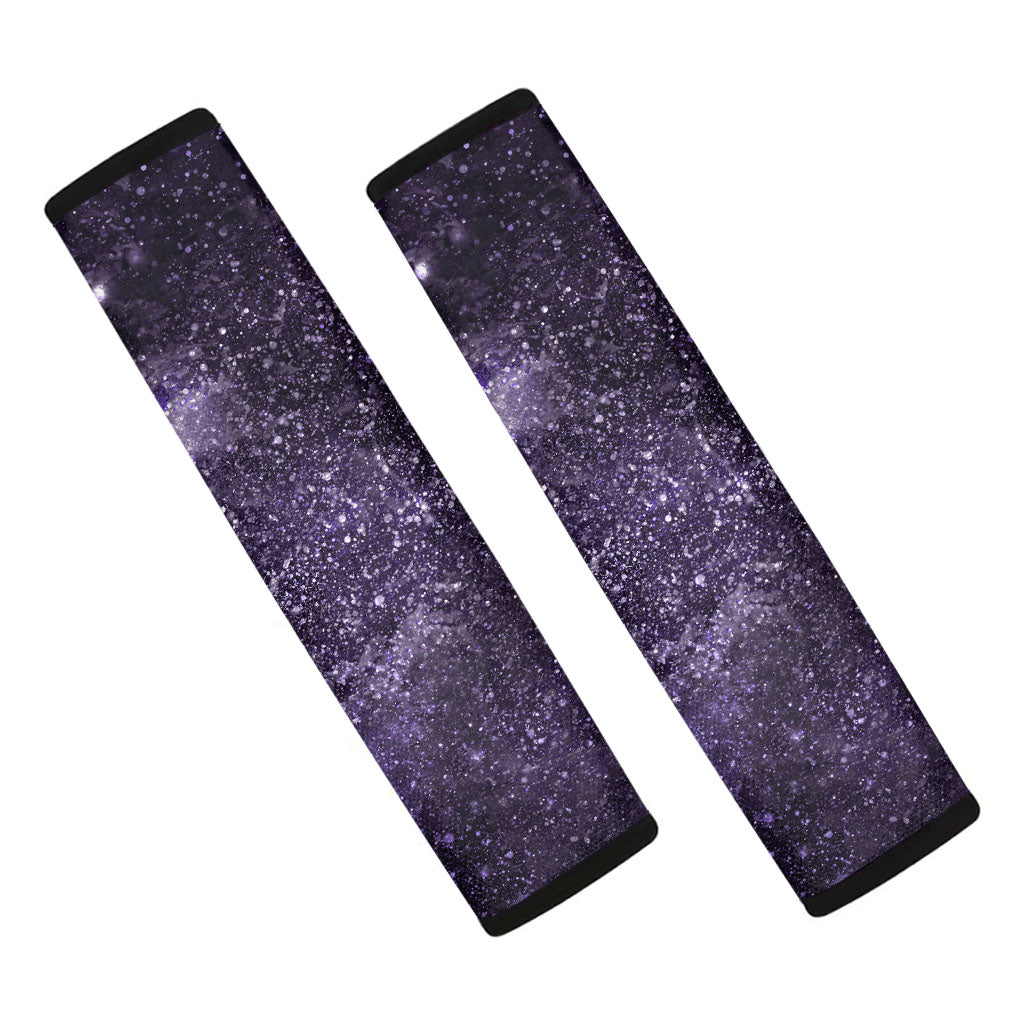 Dark Purple Cosmos Galaxy Space Print Car Seat Belt Covers