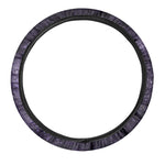 Dark Purple Cosmos Galaxy Space Print Car Steering Wheel Cover