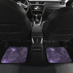 Dark Purple Cosmos Galaxy Space Print Front and Back Car Floor Mats